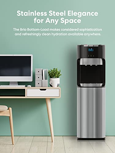 Brio Bottom Loading Water Cooler Water Dispenser – Essential Series